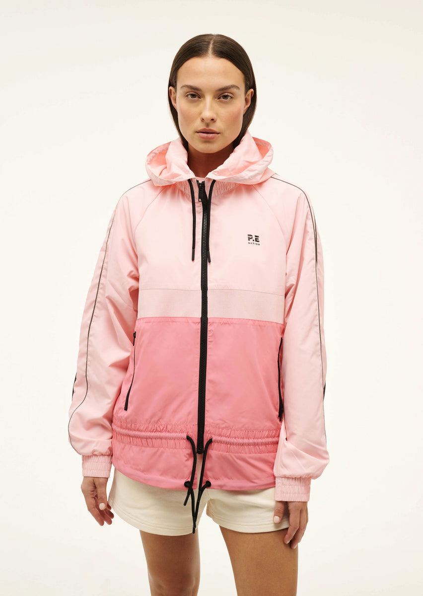 Man down jacket in pop peach online