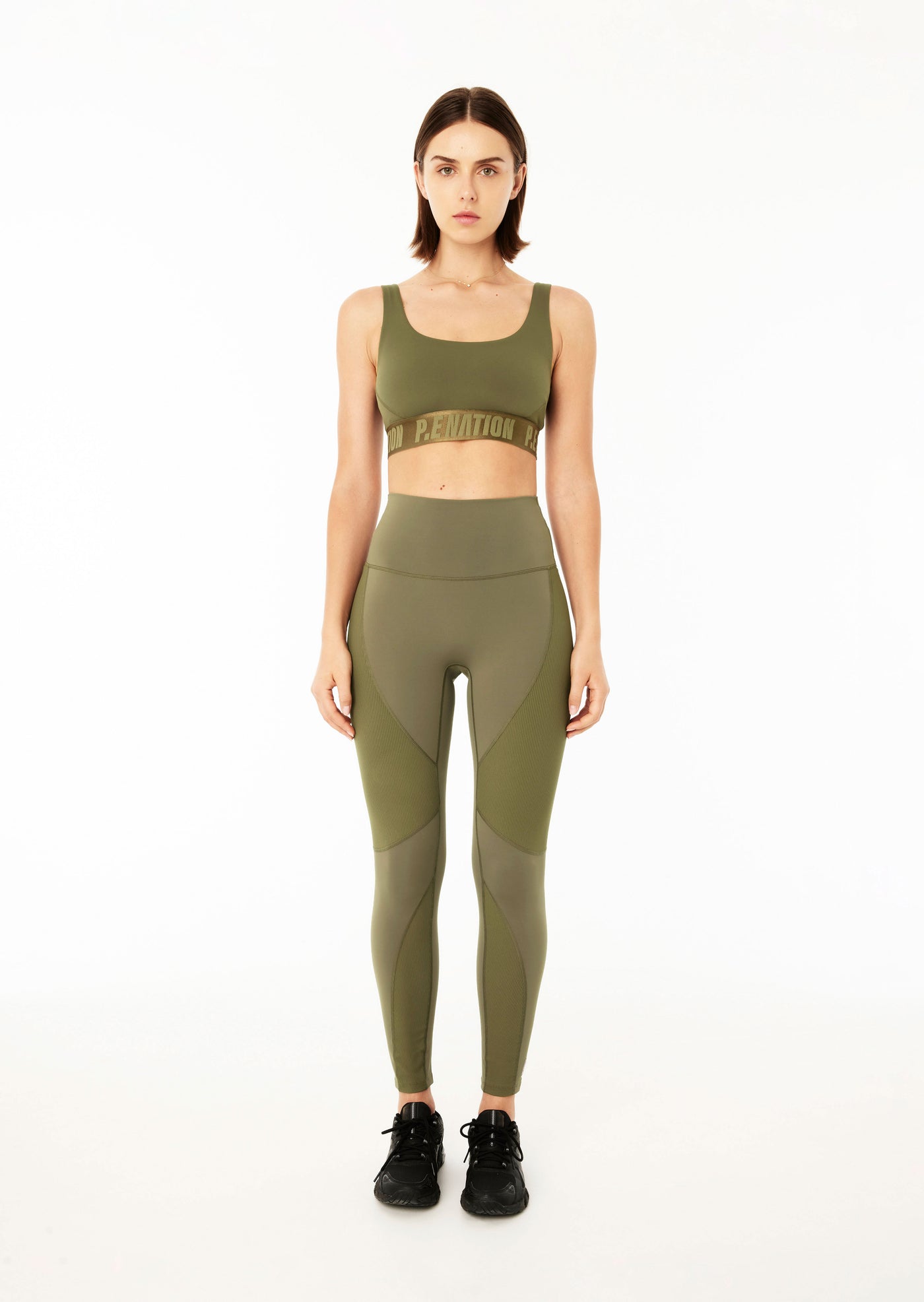 FREE PLAY FULL LENGTH LEGGING IN KHAKI