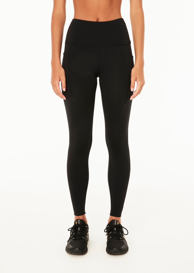 lululemon - Time to Sweat Black tights 23 inch on Designer Wardrobe