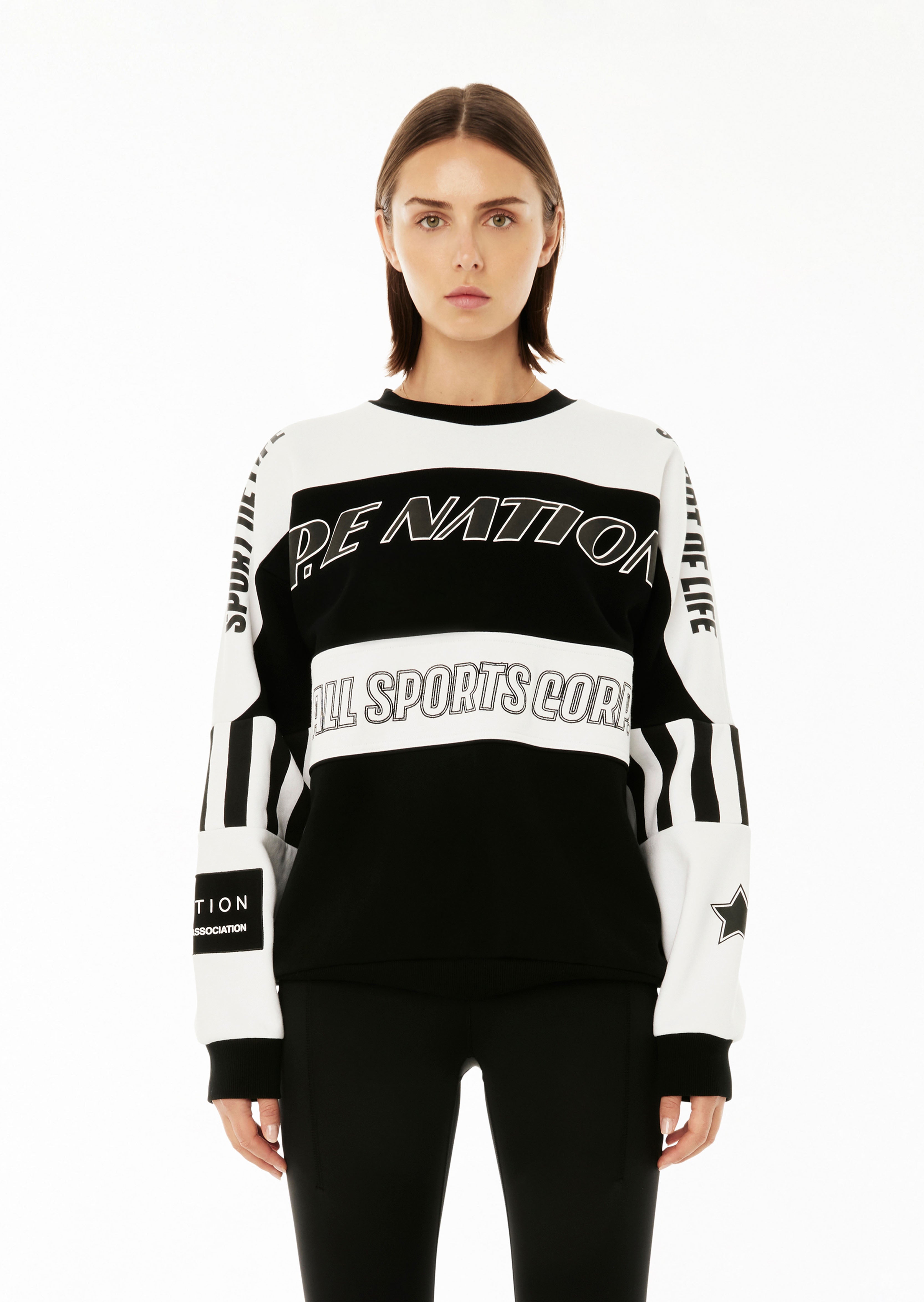 P.E NATION Five Star Sweatshirt orders NWT L