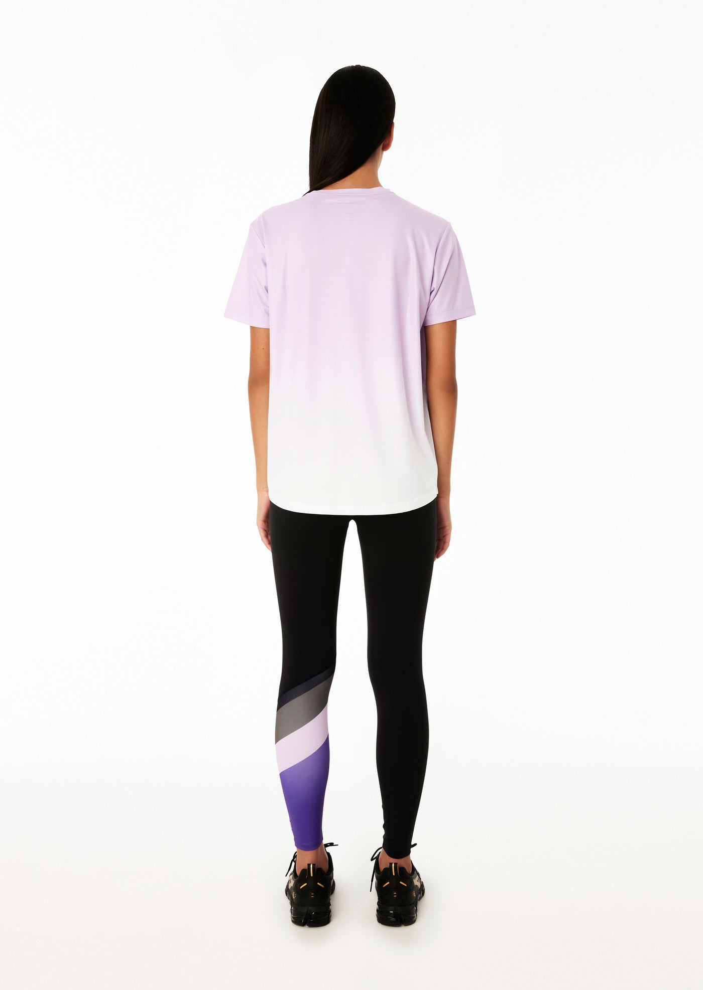 DOUBLE TRACK AIR FORM SS TEE IN GRADIENT PRINT