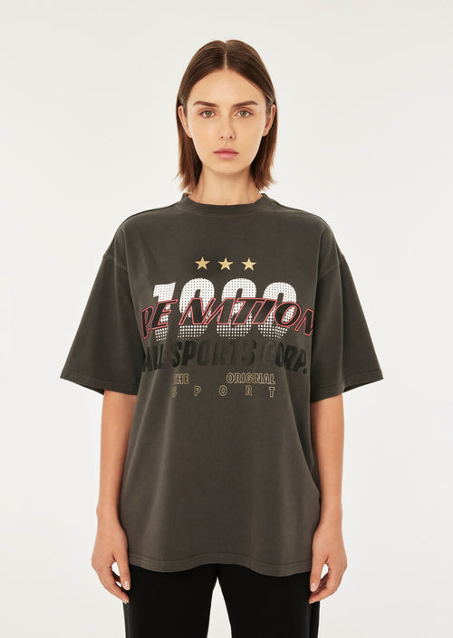 TOURING SS OVERSIZED TEE IN DARK SHADOW