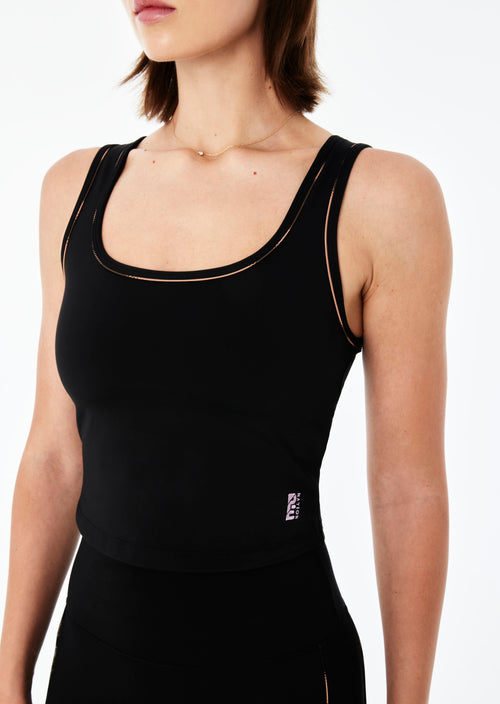 HEADLINE TANK IN BLACK