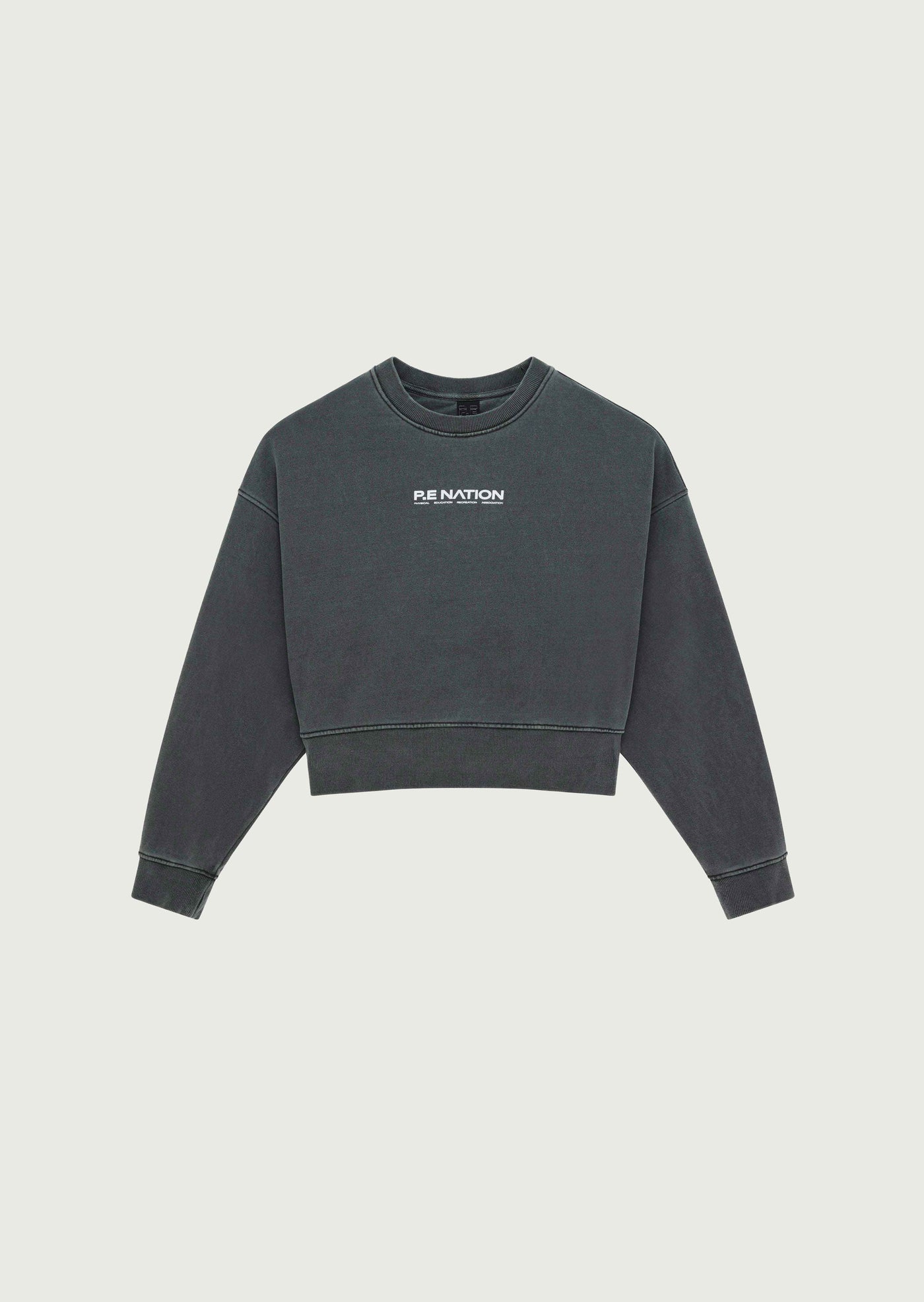 PURPOSE SWEAT IN WASHED GUNMETAL