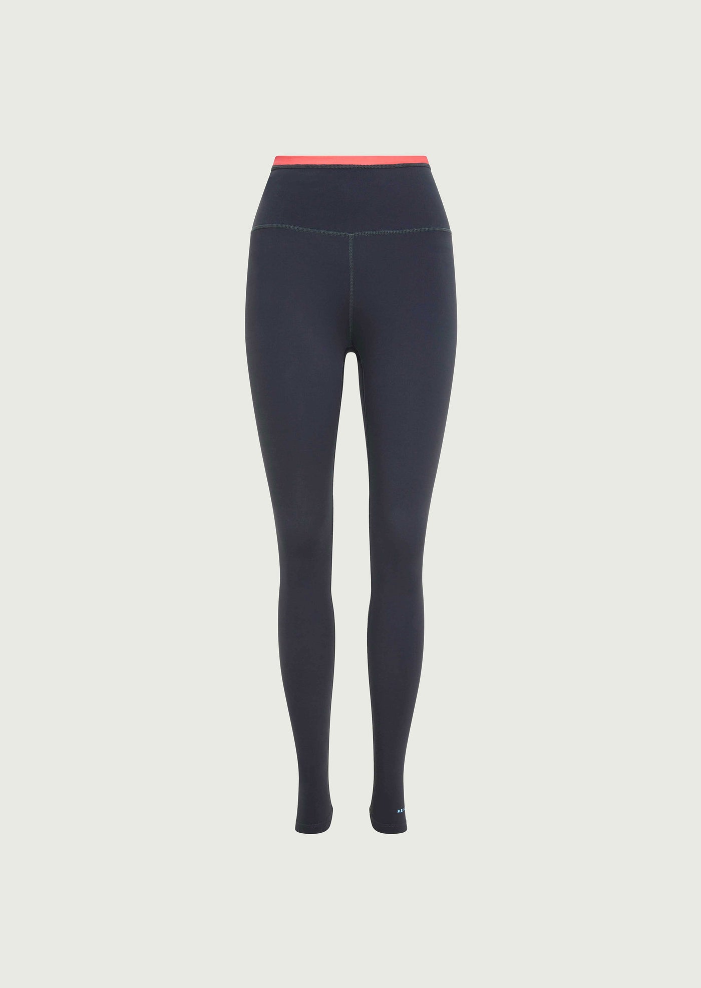 Vita Full Length Legging in Marine Blue Poppy Red by P.E Nation Navy Blue Pink Womens Active Legging