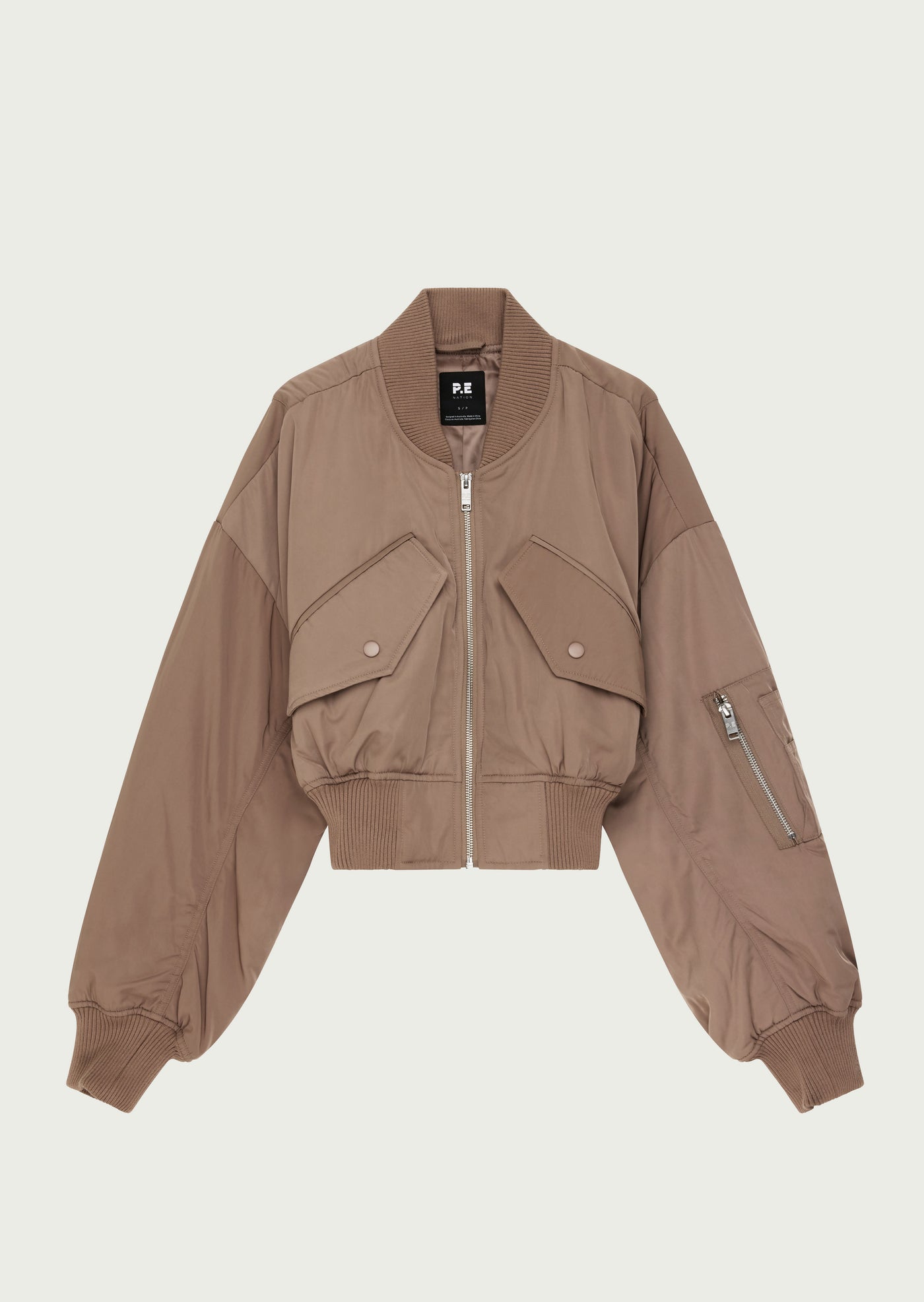 CAPTIVATE BOMBER IN TAUPE