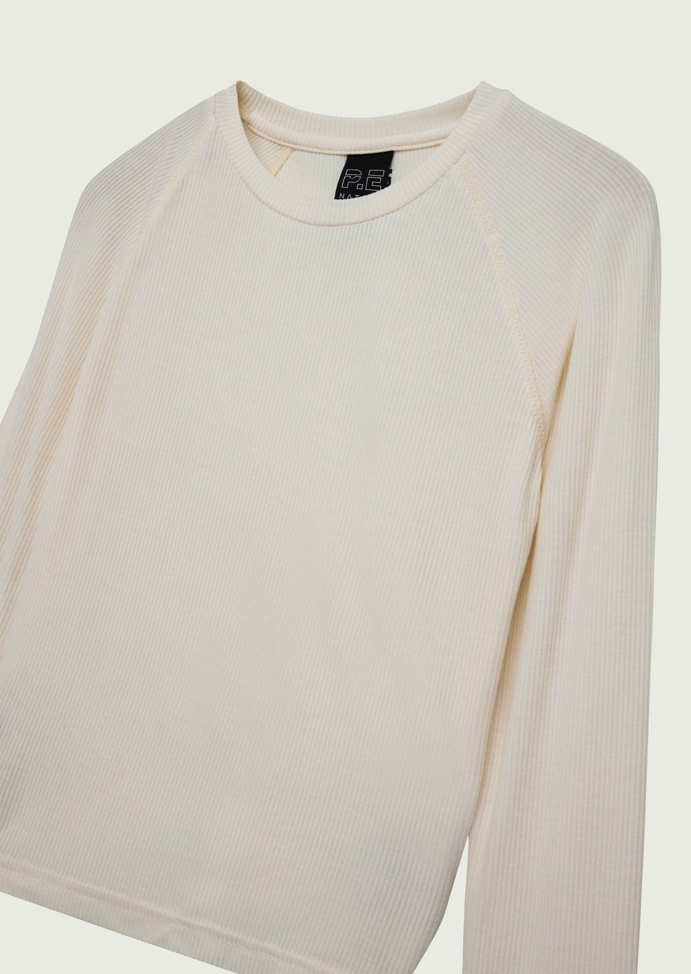 FREE PLAY 3.0 LONG SLEEVE RIB TEE IN WHISPER WHITE