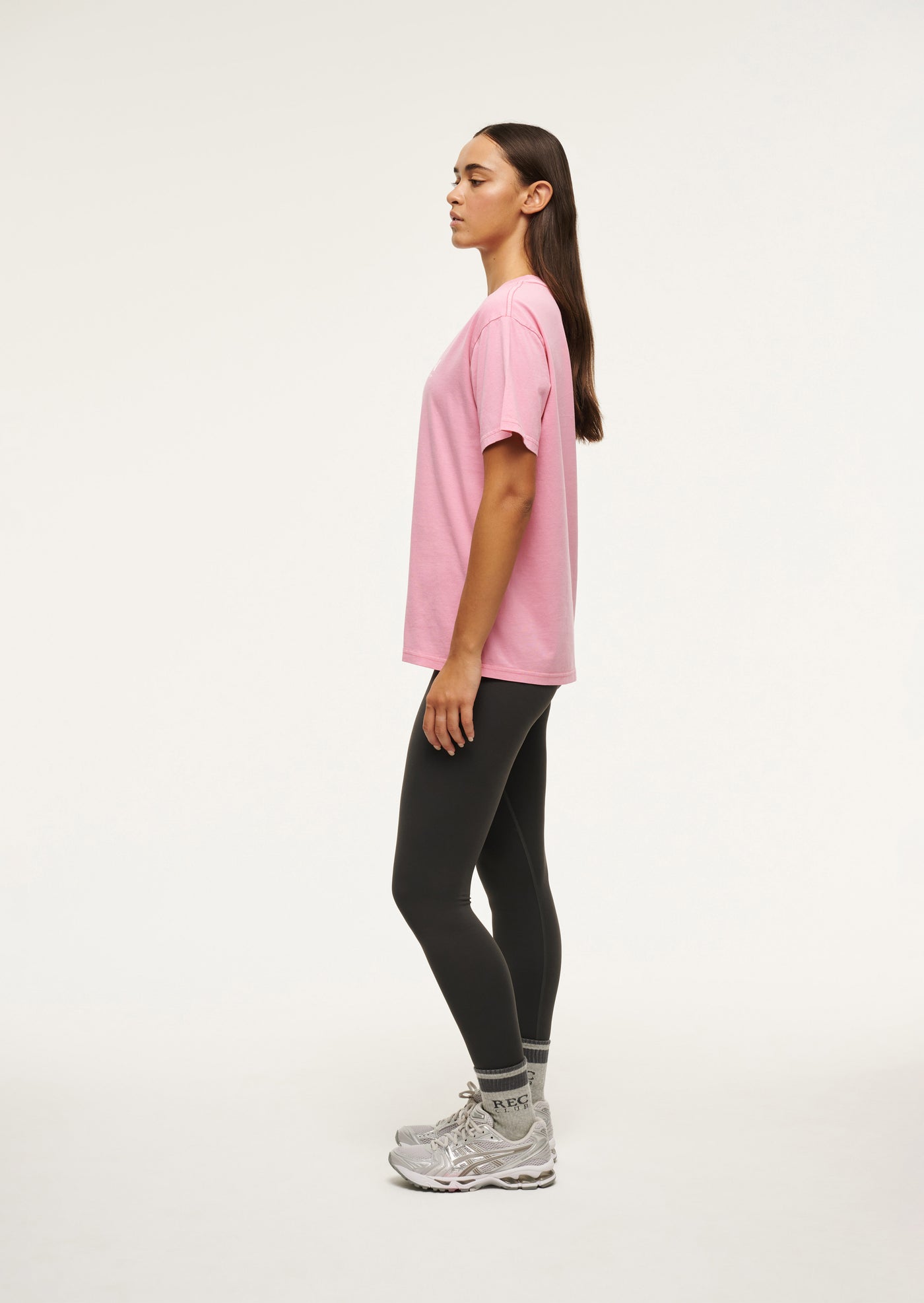 AERO SHORT SLEEVE TEE IN WASHED PINK LEMONADE