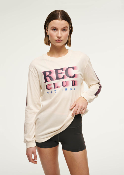 RALLY LONG SLEEVE TEE IN WHISPER WHITE