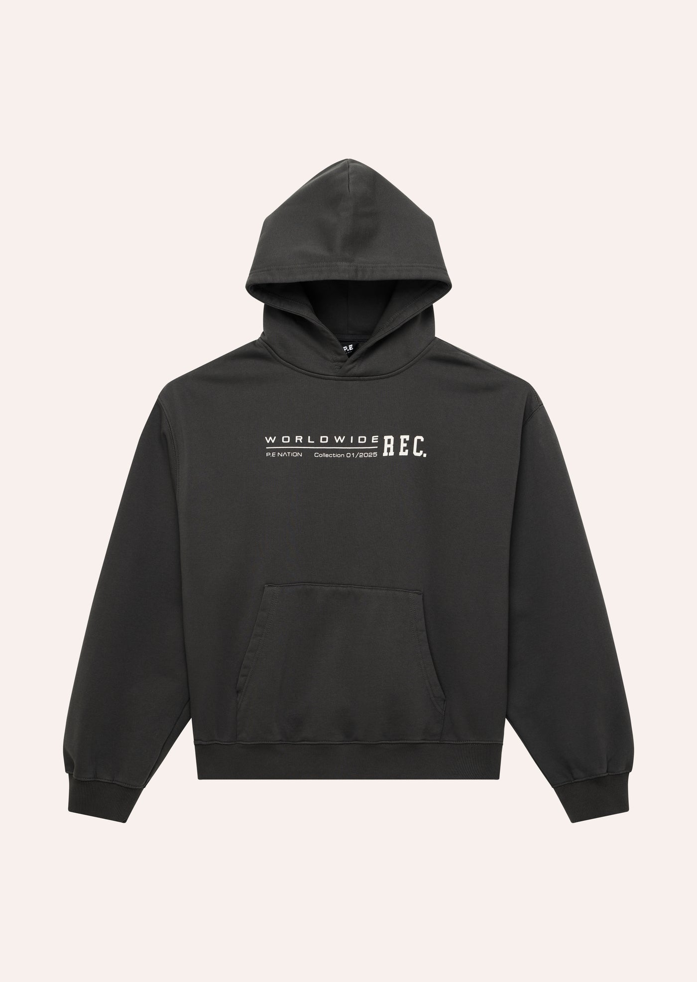 WORLDWIDE HOODIE IN WASHED BLACK