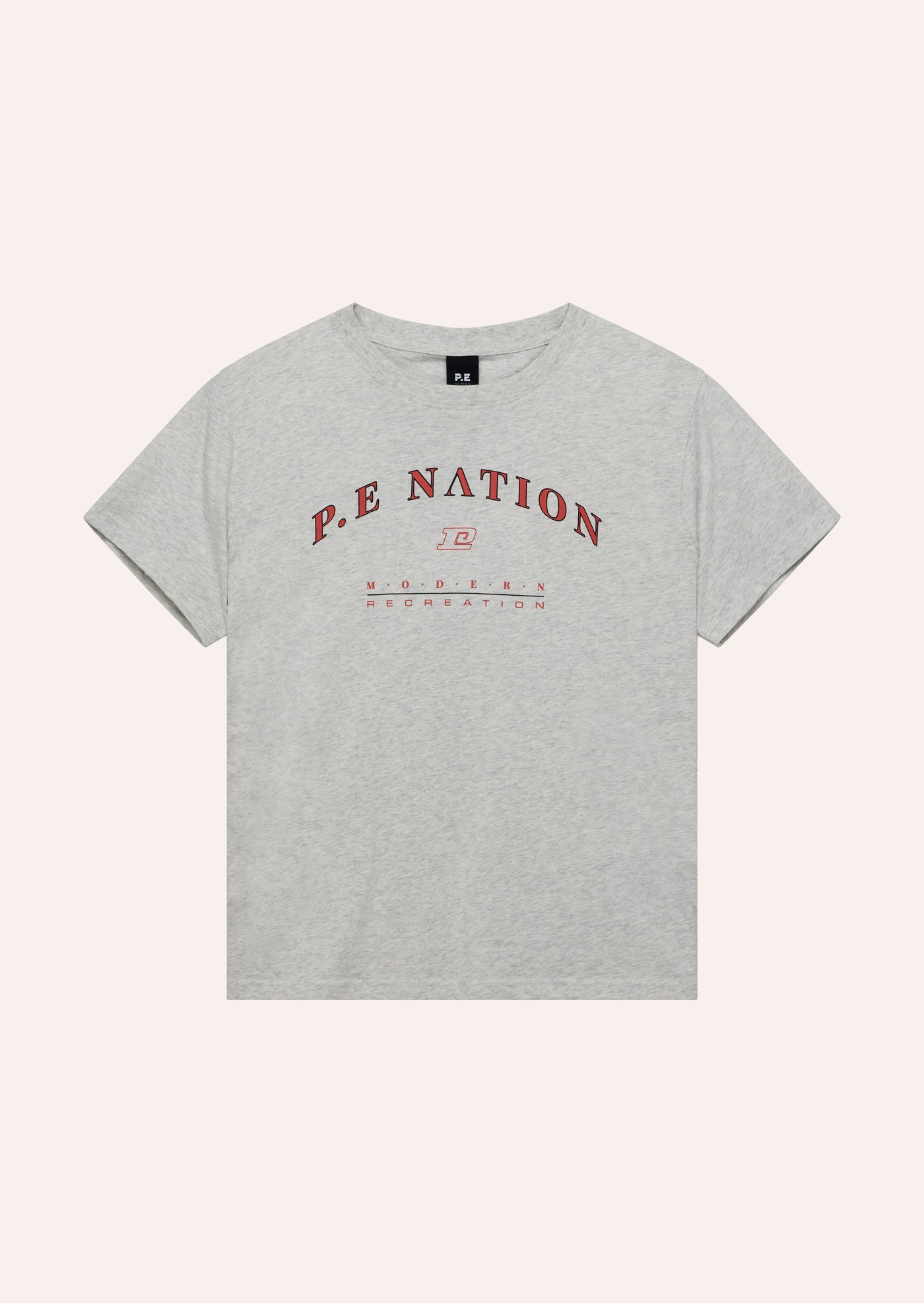 LIBERATION TEE IN LIGHT GREY MARLE