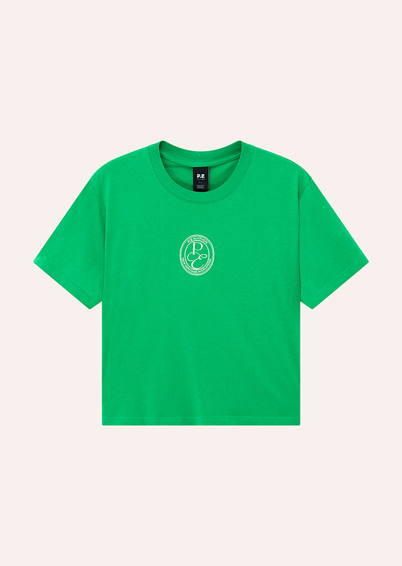 EXPOSITION TEE IN WASHED KELLY GREEN