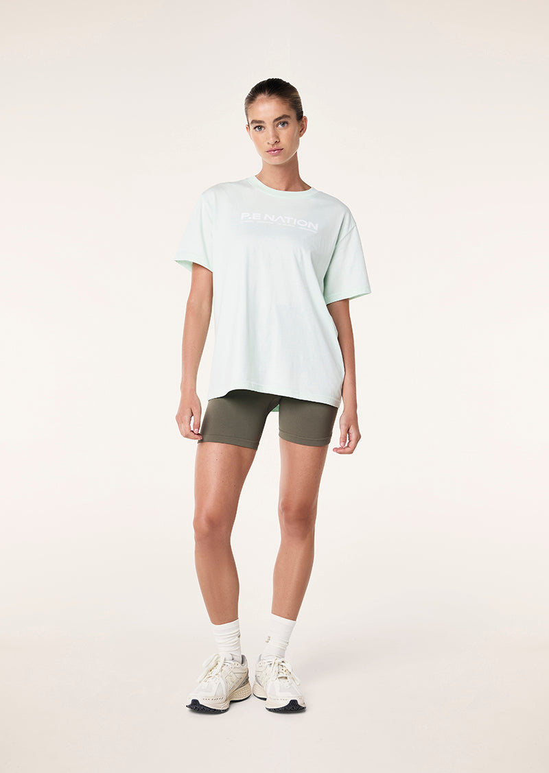 AERO SHORT SLEEVE TEE IN HINT OF MINT