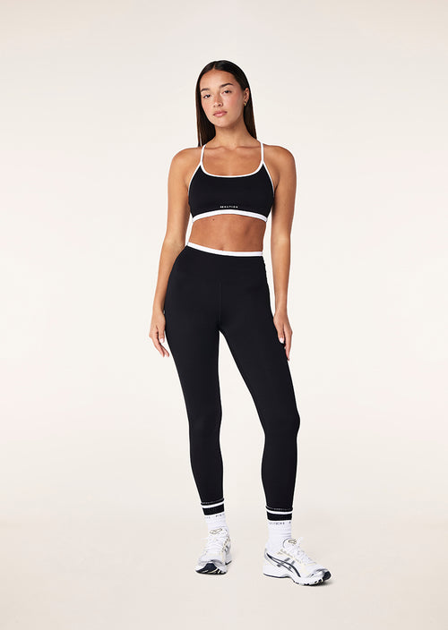 VITA FULL LENGTH LEGGING IN BLACK & OPTIC WHITE