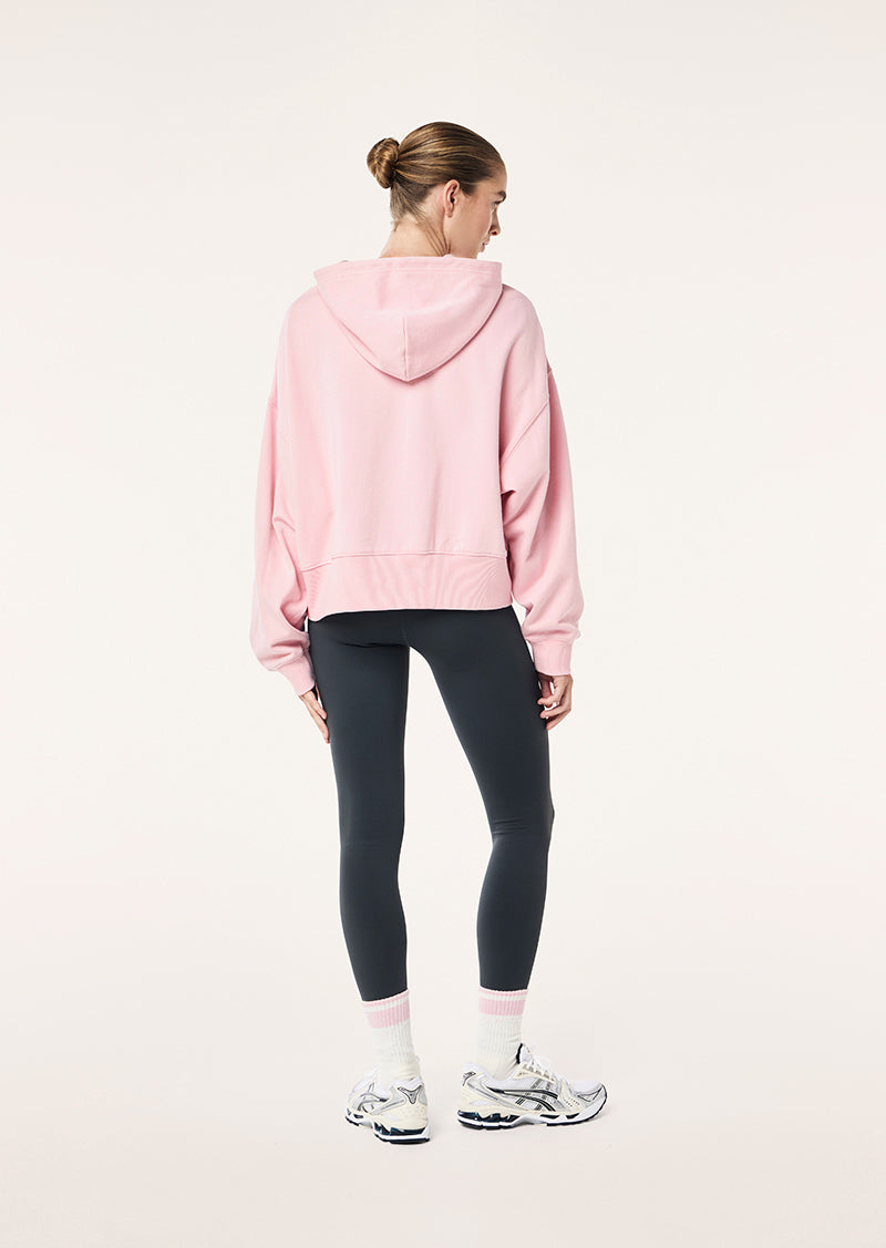 GLOBAL HOODIE IN CHALK PINK