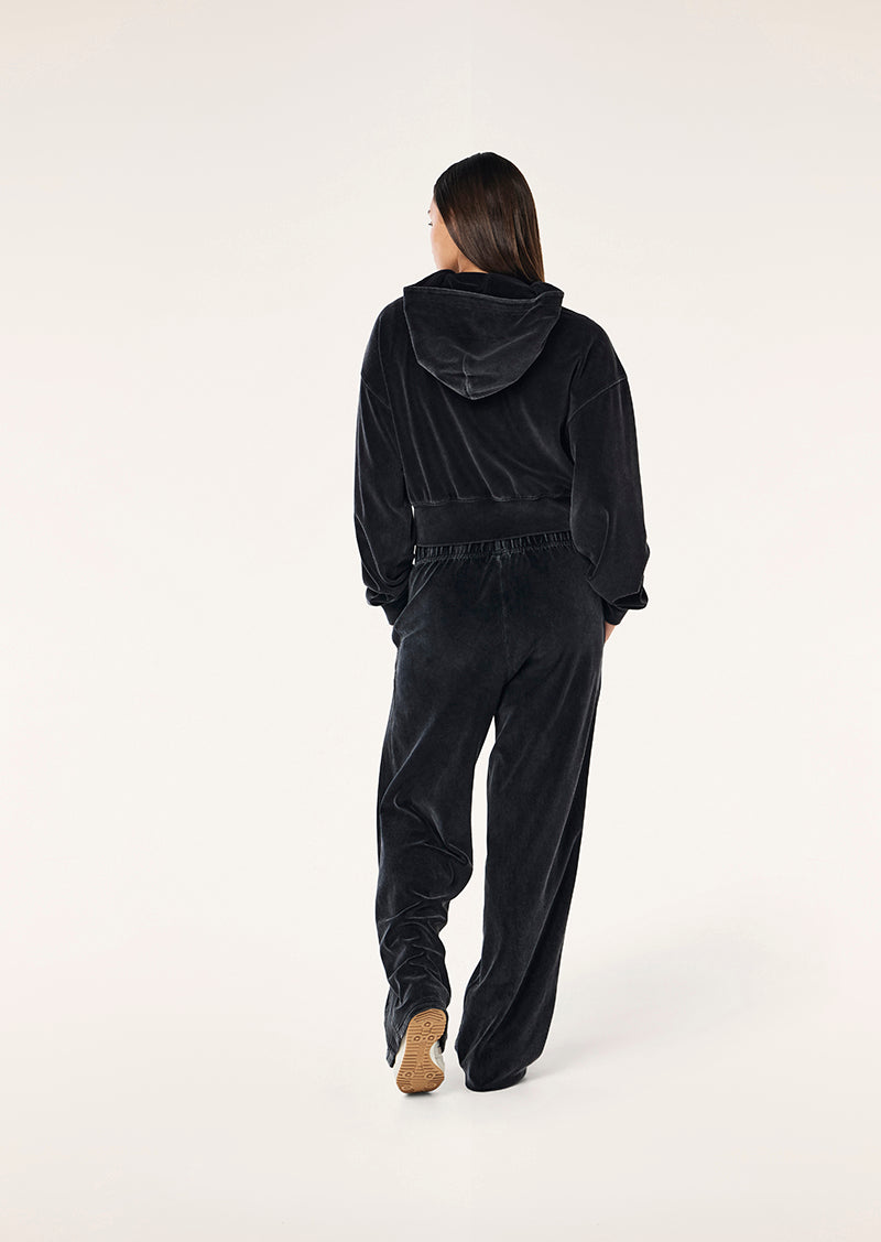 LUXURIA ZIP THROUGH IN WASHED ASPHALT