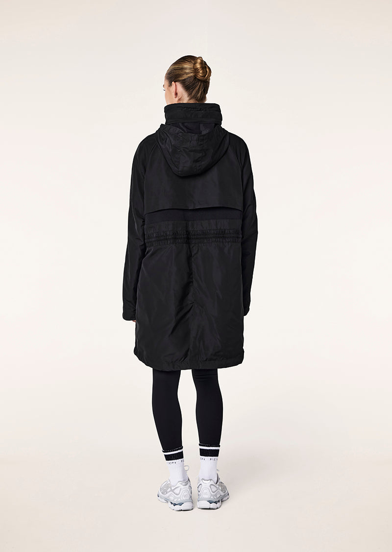 MID-LENGTH MAN DOWN JACKET IN BLACK