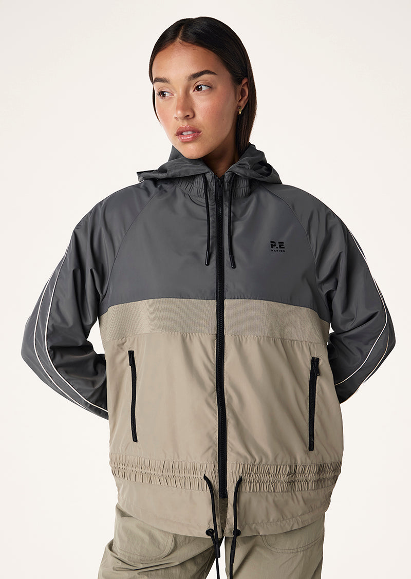 MAN DOWN JACKET IN GUNMETAL