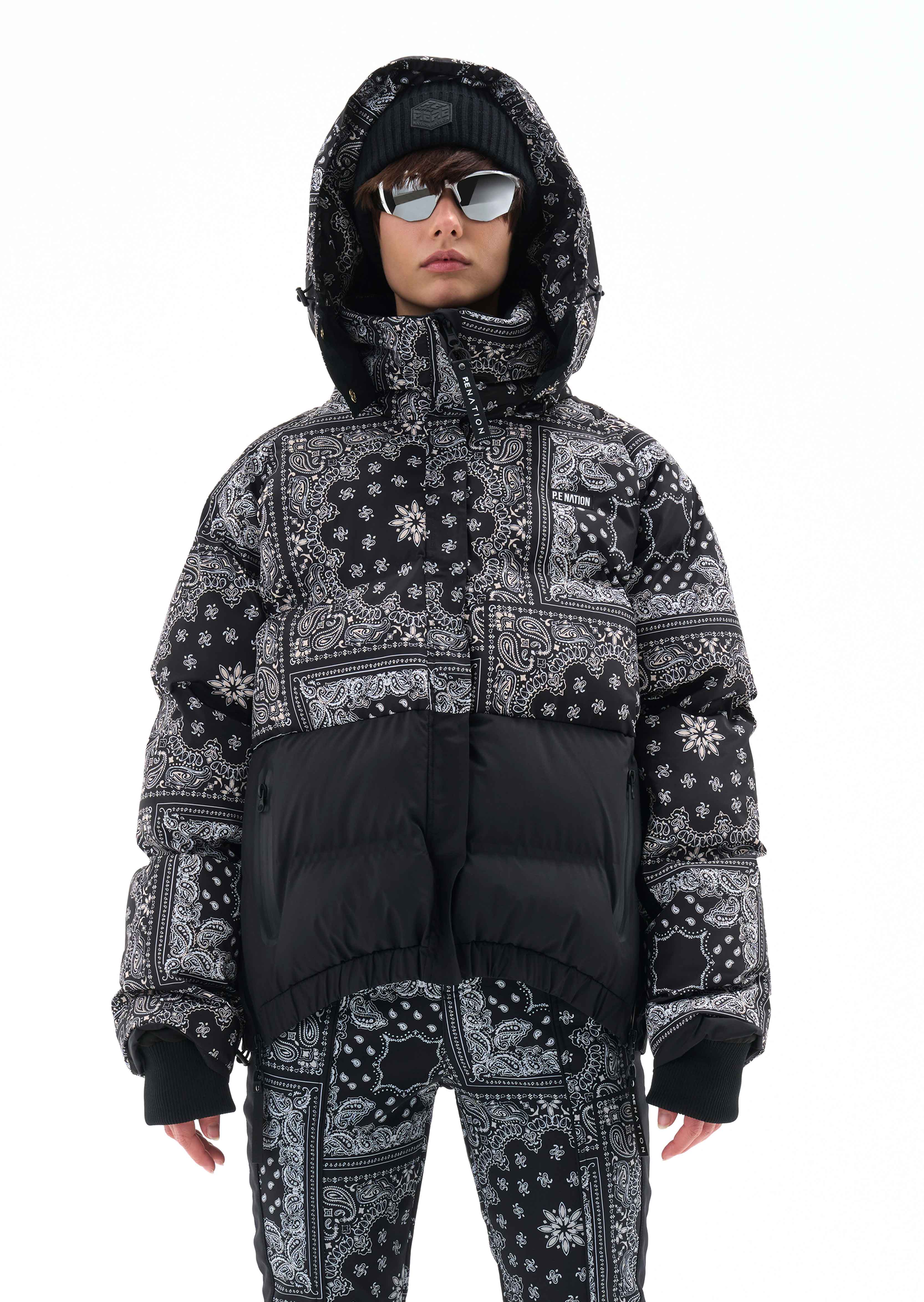 BANDANA PRINT PUFFER JACKET – ALAND USA