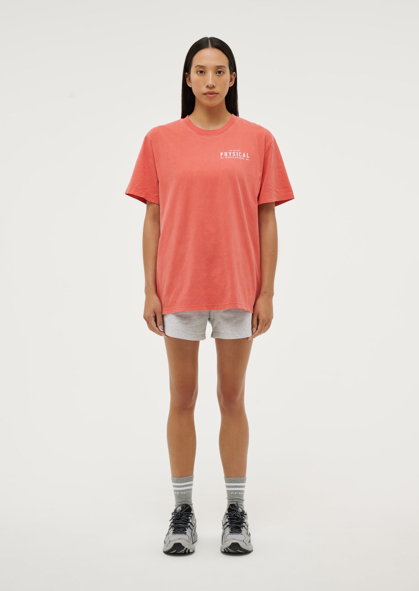 PHYSICAL TEE IN WASHED PAPRIKA