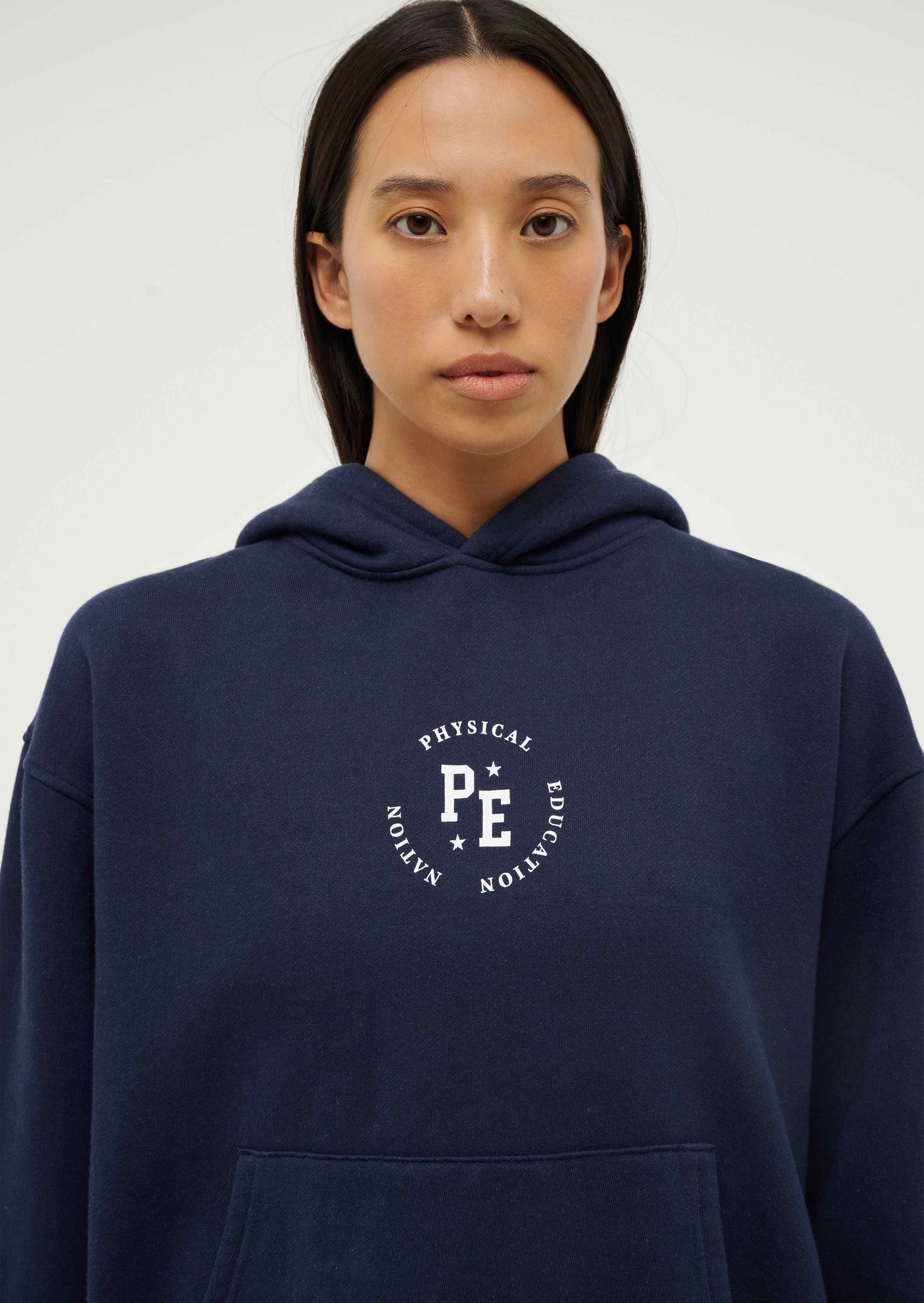 PHYSICAL HOODIE IN WASHED DARK NAVY