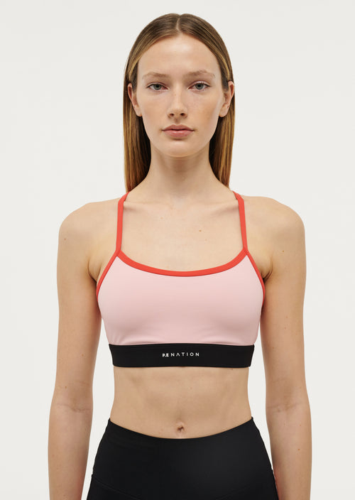 Signature Sports Bra in Crystal Rose by P.E Nation