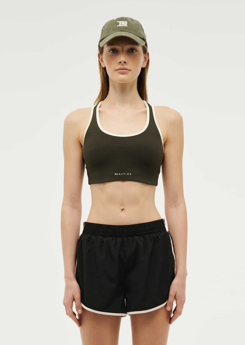 STELLAR SPORTS BRA IN FOREST NIGHT