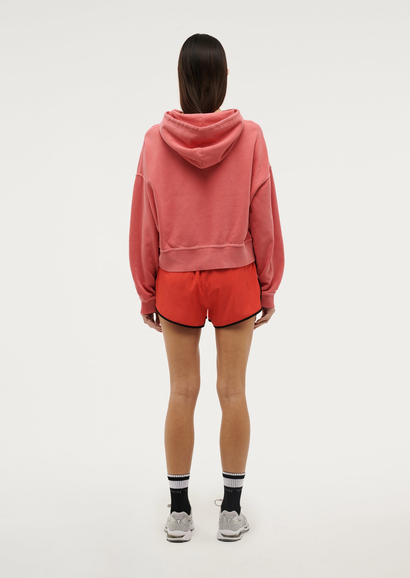 TRANSITION HOODIE IN WASHED POPPY RED