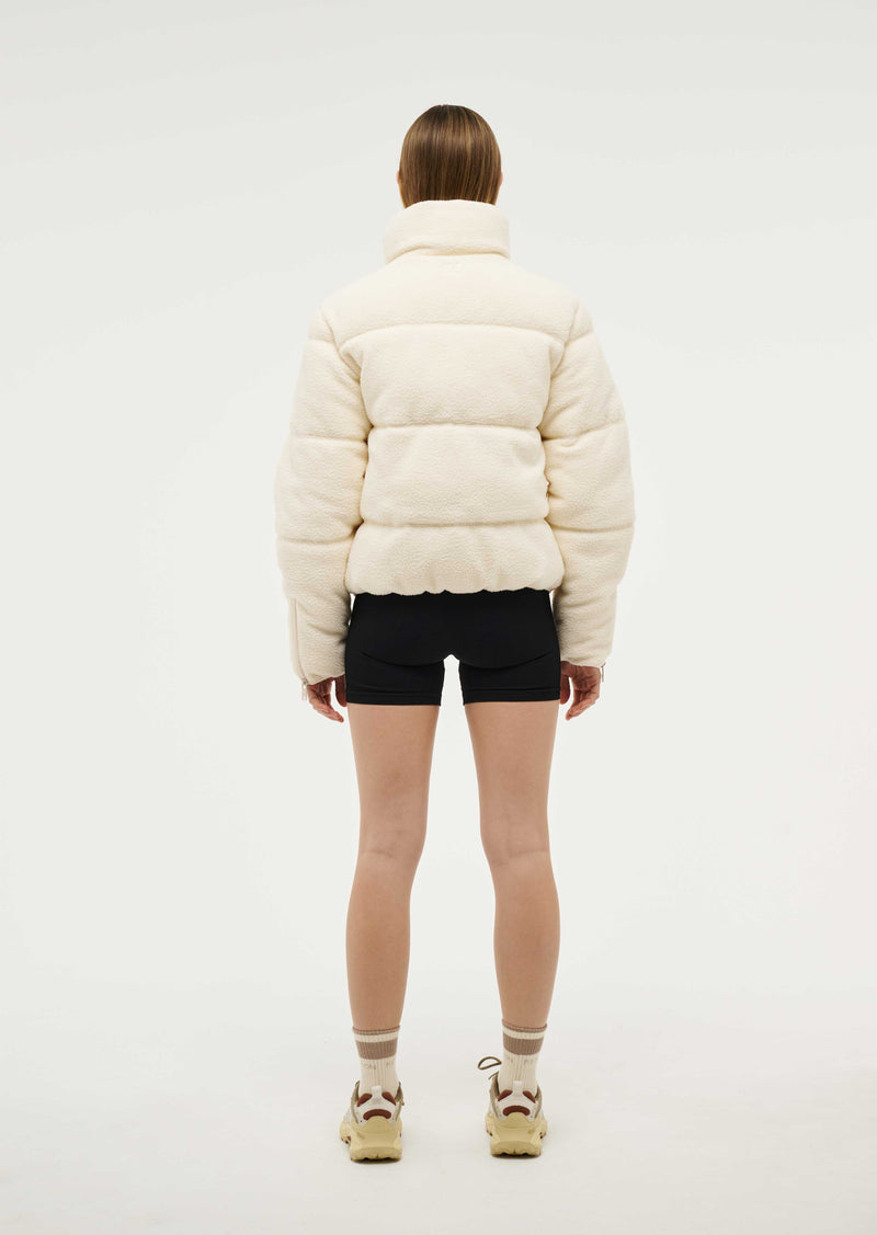 Fortune Sherpa Jacket | Whisper White | P.E Nation