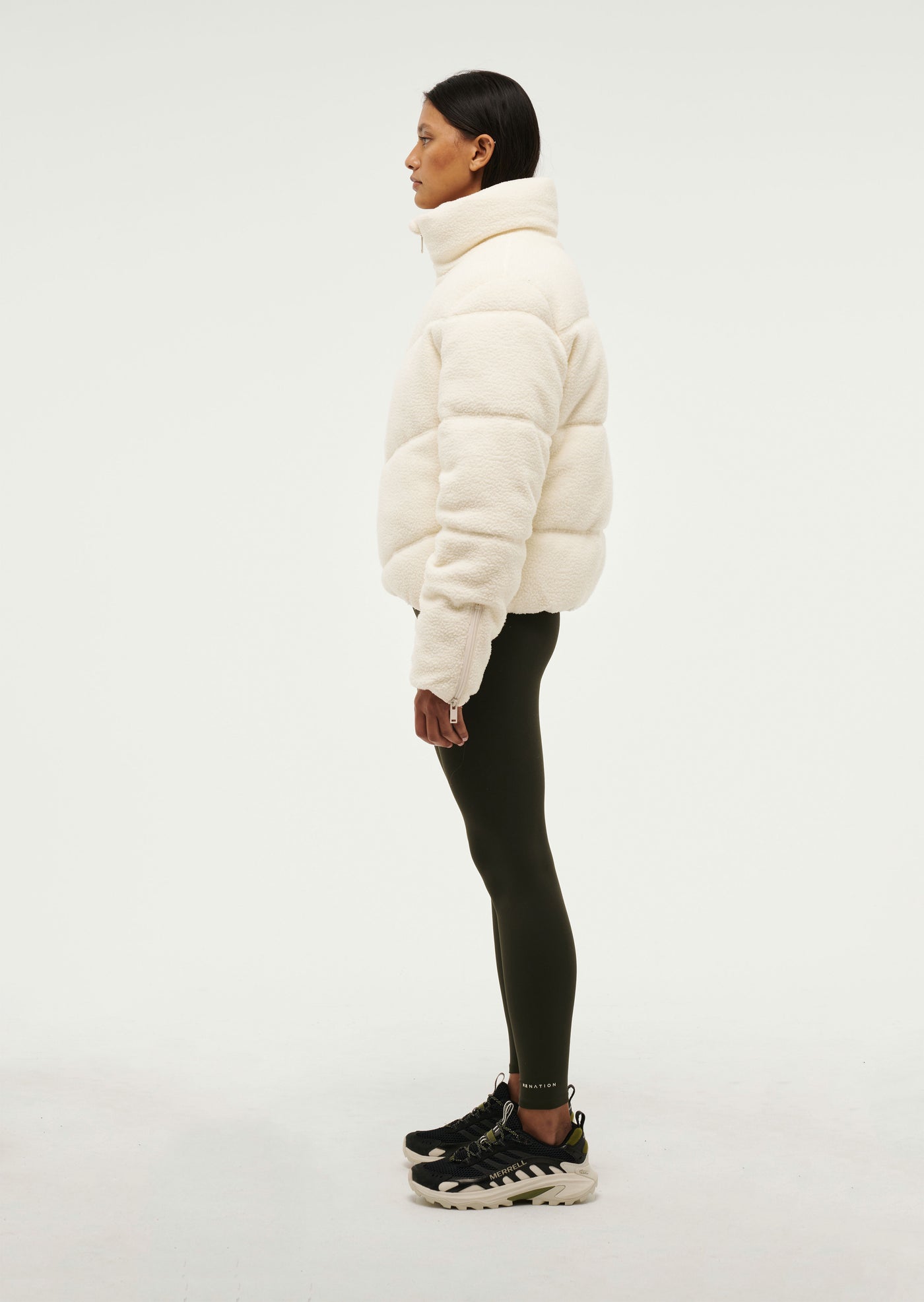 FORTUNE SHERPA JACKET IN WHISPER WHITE