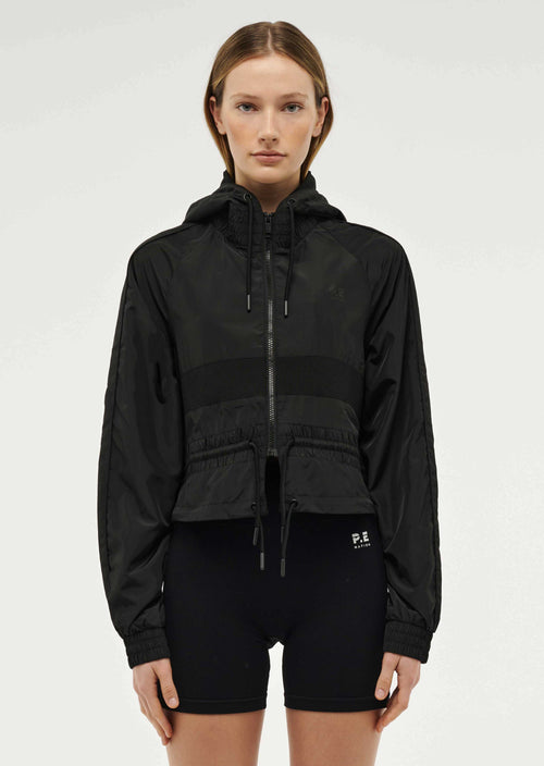 CROPPED MAN DOWN JACKET IN BLACK