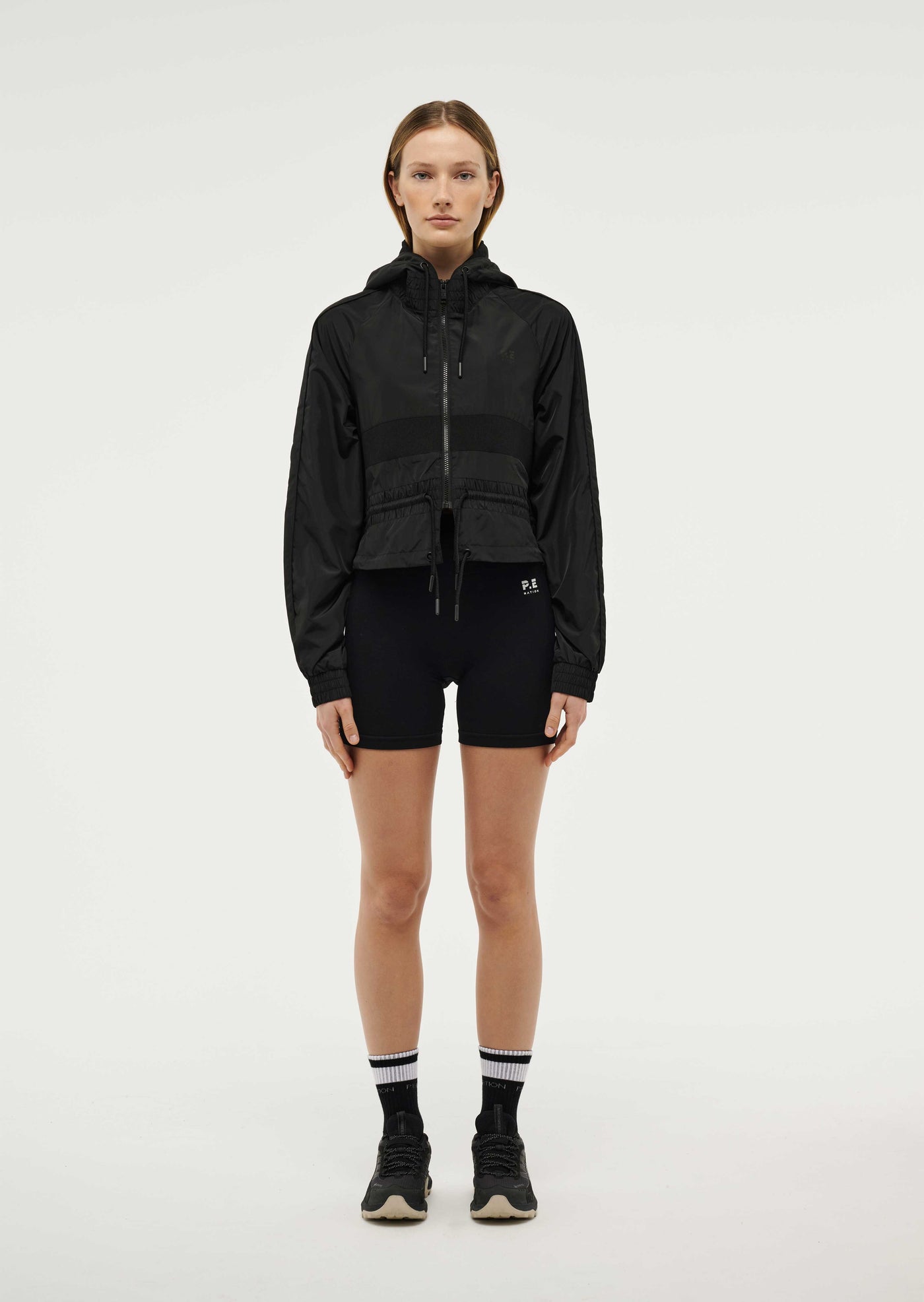 CROPPED MAN DOWN JACKET IN BLACK