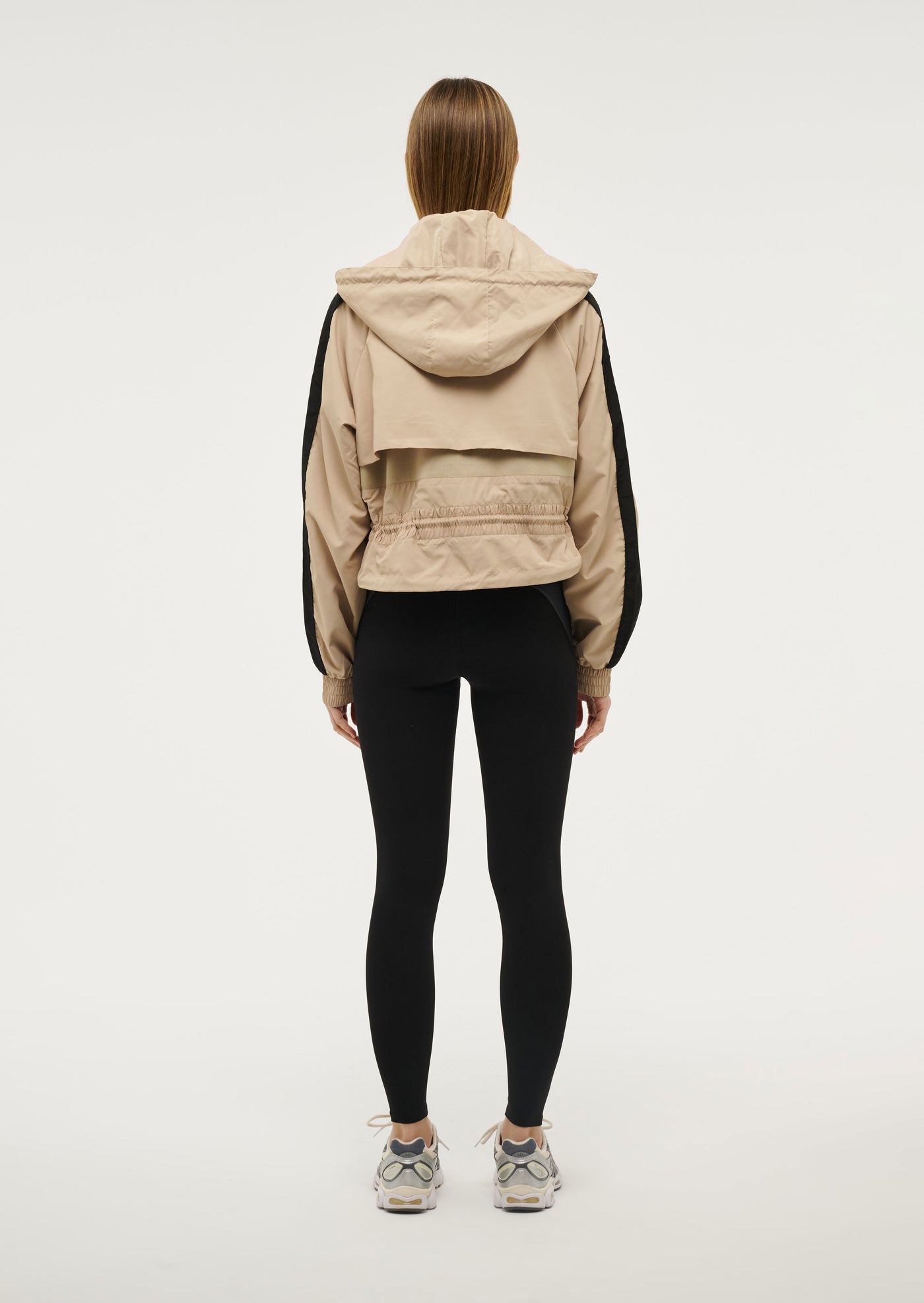 CROPPED MAN DOWN JACKET IN SESAME