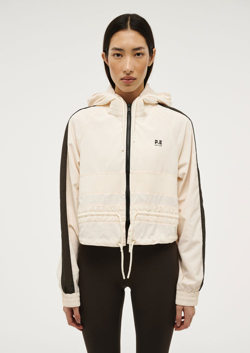 CROPPED MAN DOWN JACKET IN WHISPER WHITE