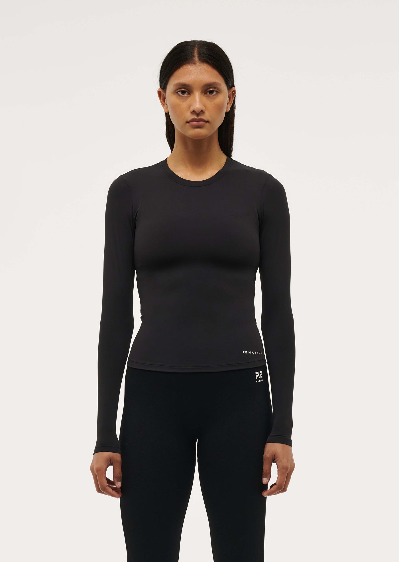 FOUNDATION LONG SLEEVE TOP IN BLACK