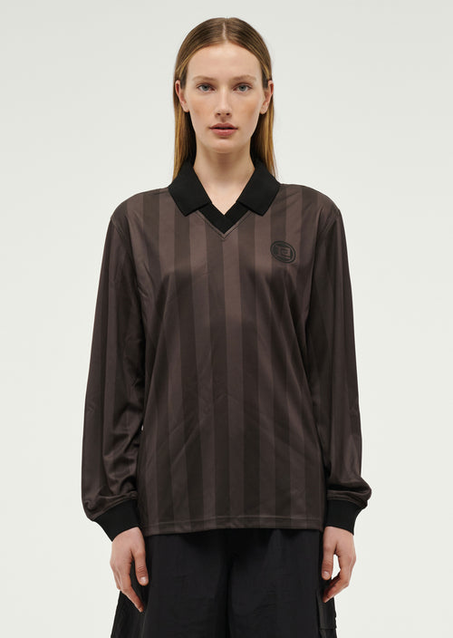 HOME GROUND LONG SLEEVE TOP IN COFFEE