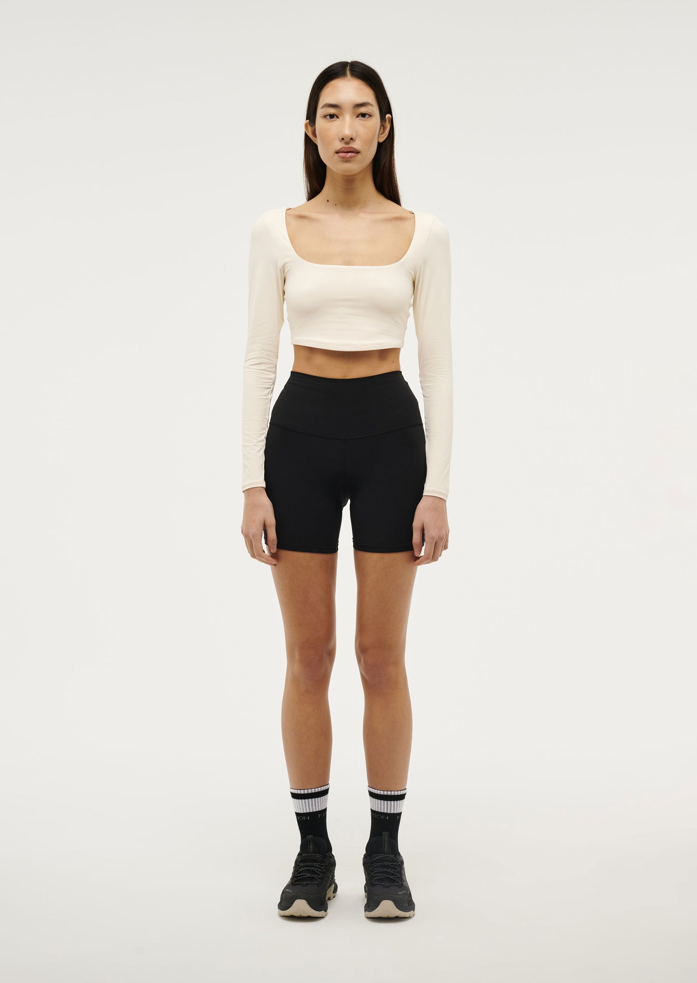 BALANCE LONG SLEEVE TOP IN WHISPER WHITE