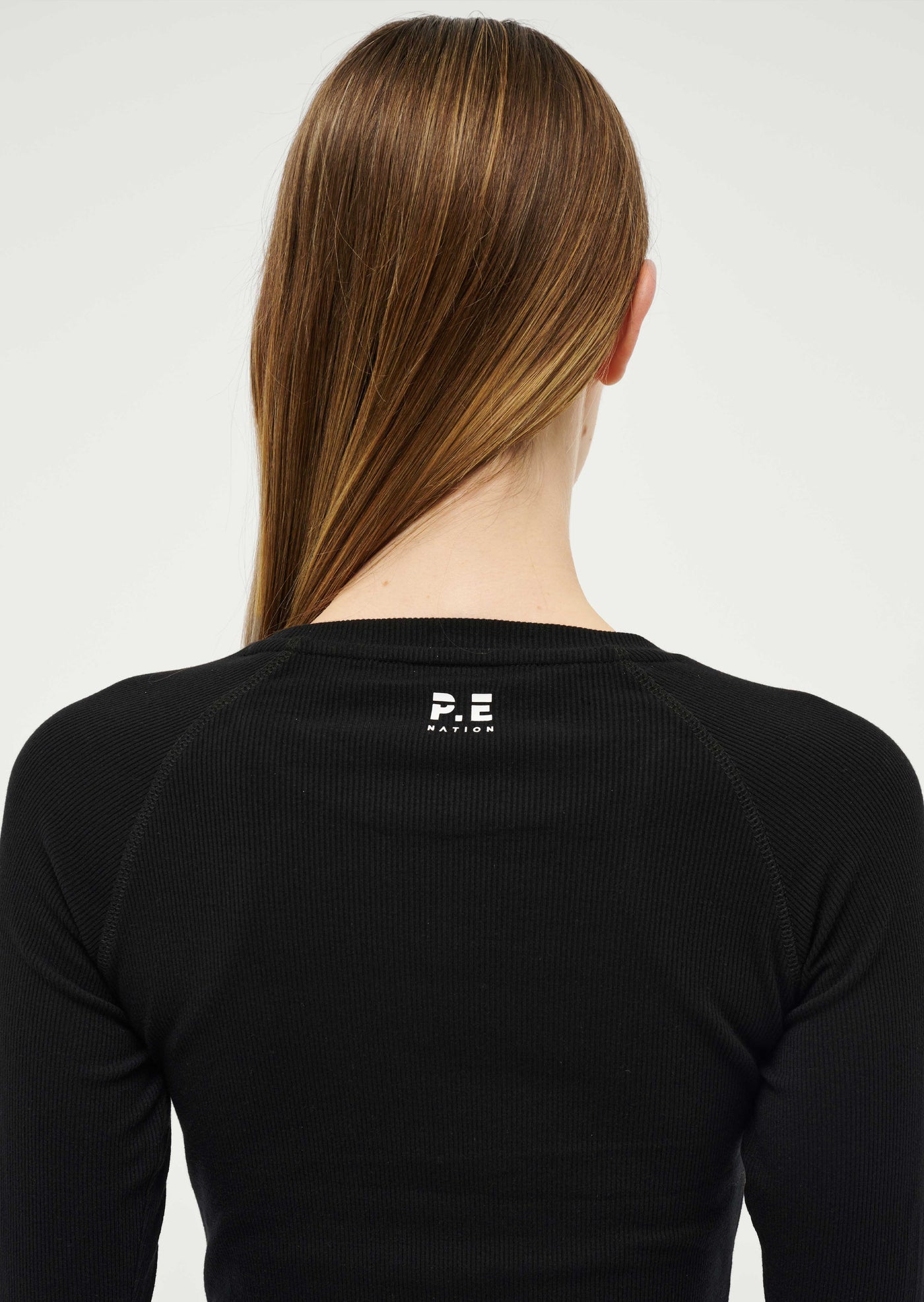 FREE PLAY 3.0 LONG SLEEVE RIB TEE IN BLACK