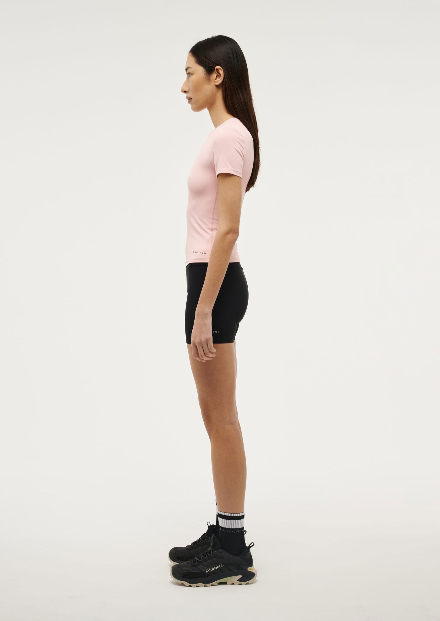 FOUNDATION SHORT SLEEVE TEE IN CRYSTAL ROSE