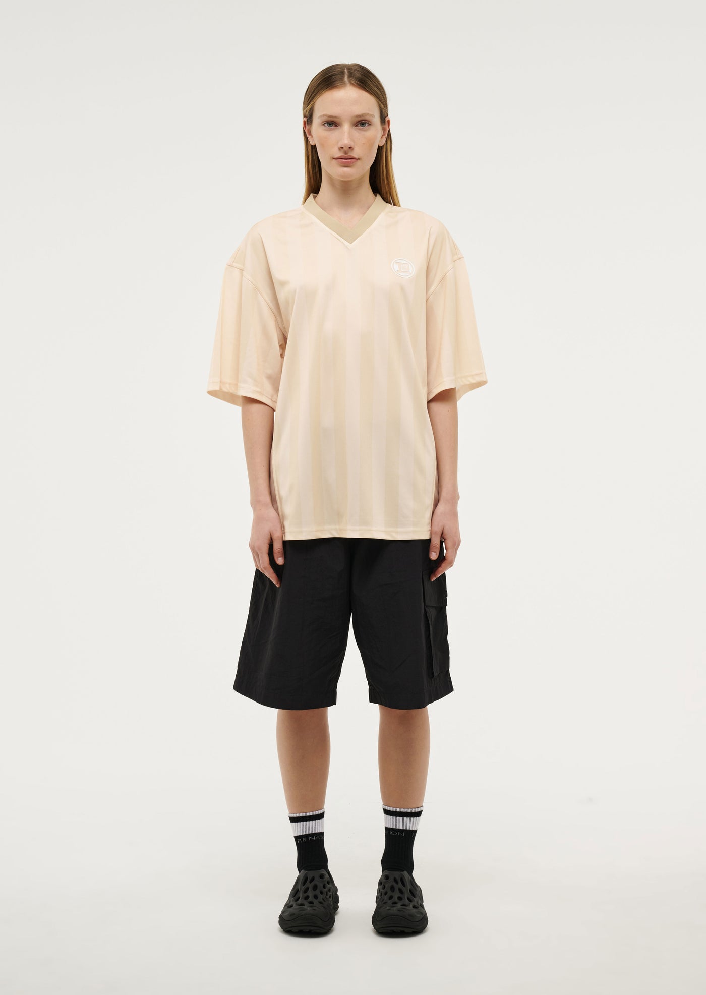 HOME GROUND SHORT SLEEVE TOP IN WHISPER WHITE