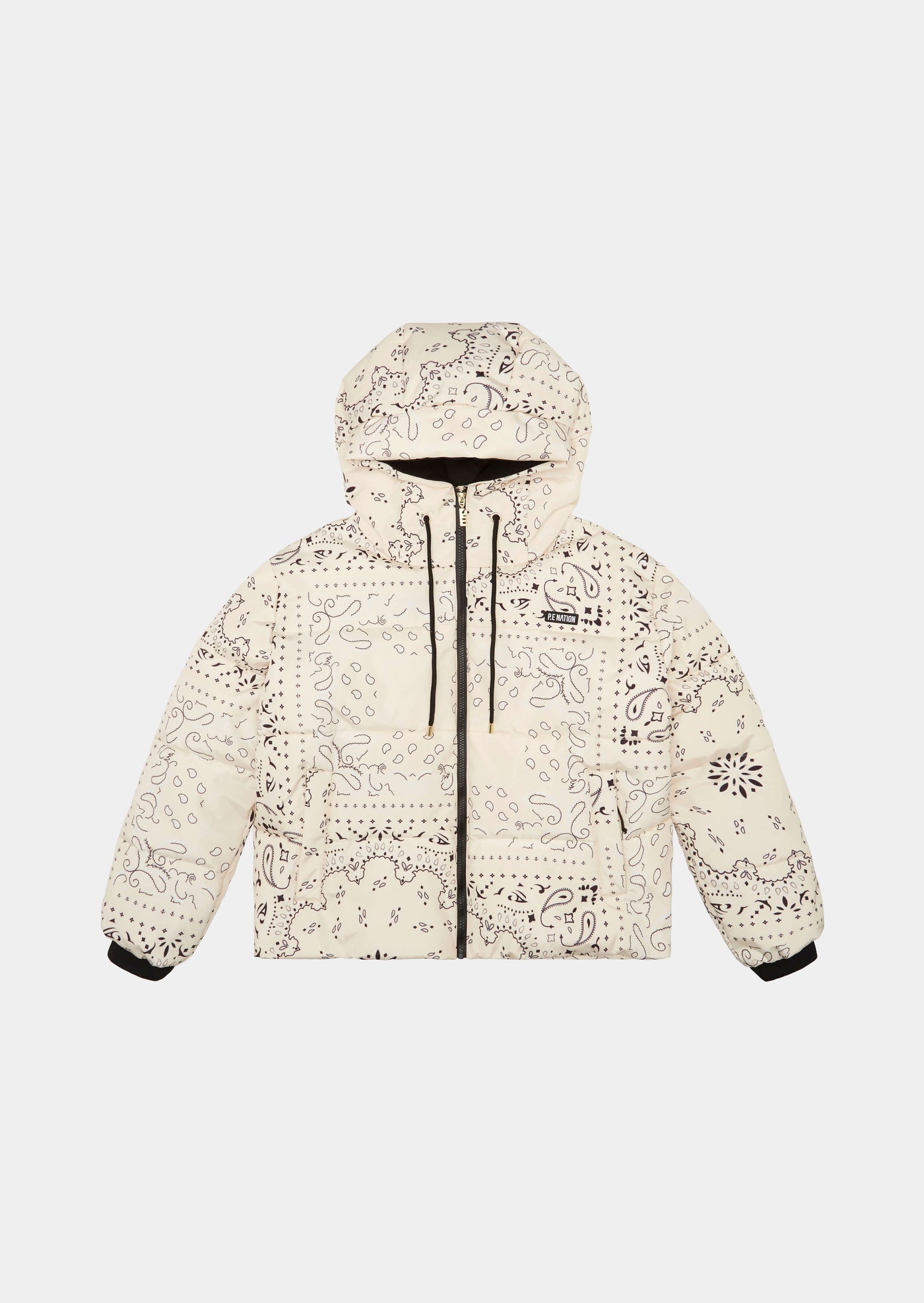 ANDORRA SNOW JACKET IN BANDANA PRINT PEARLED IVORY