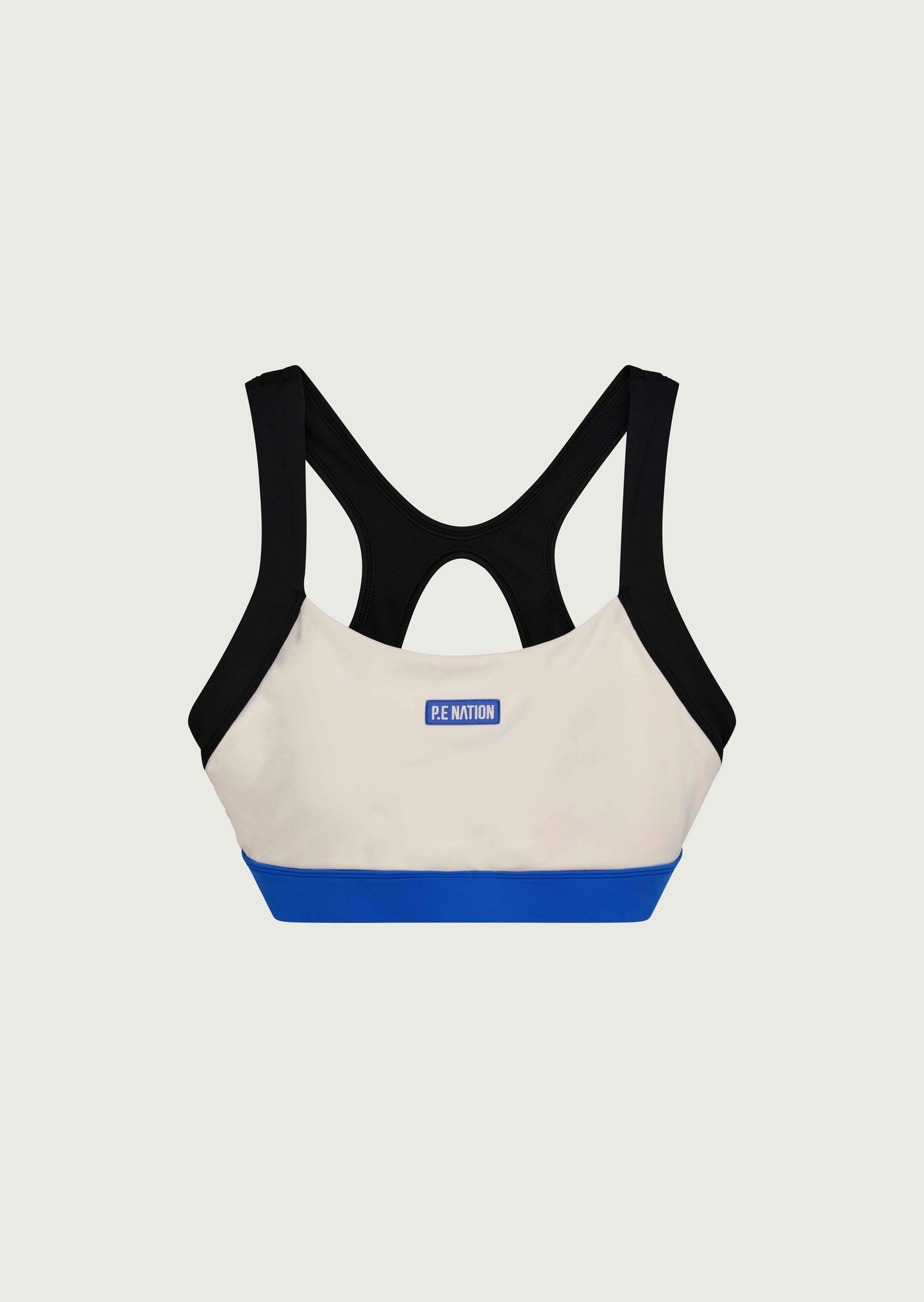 REACTION TIME SPORTS BRA IN PEARLED IVORY