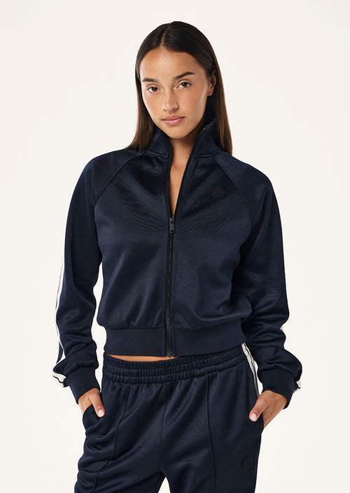 TRICOT JACKET IN DARK NAVY