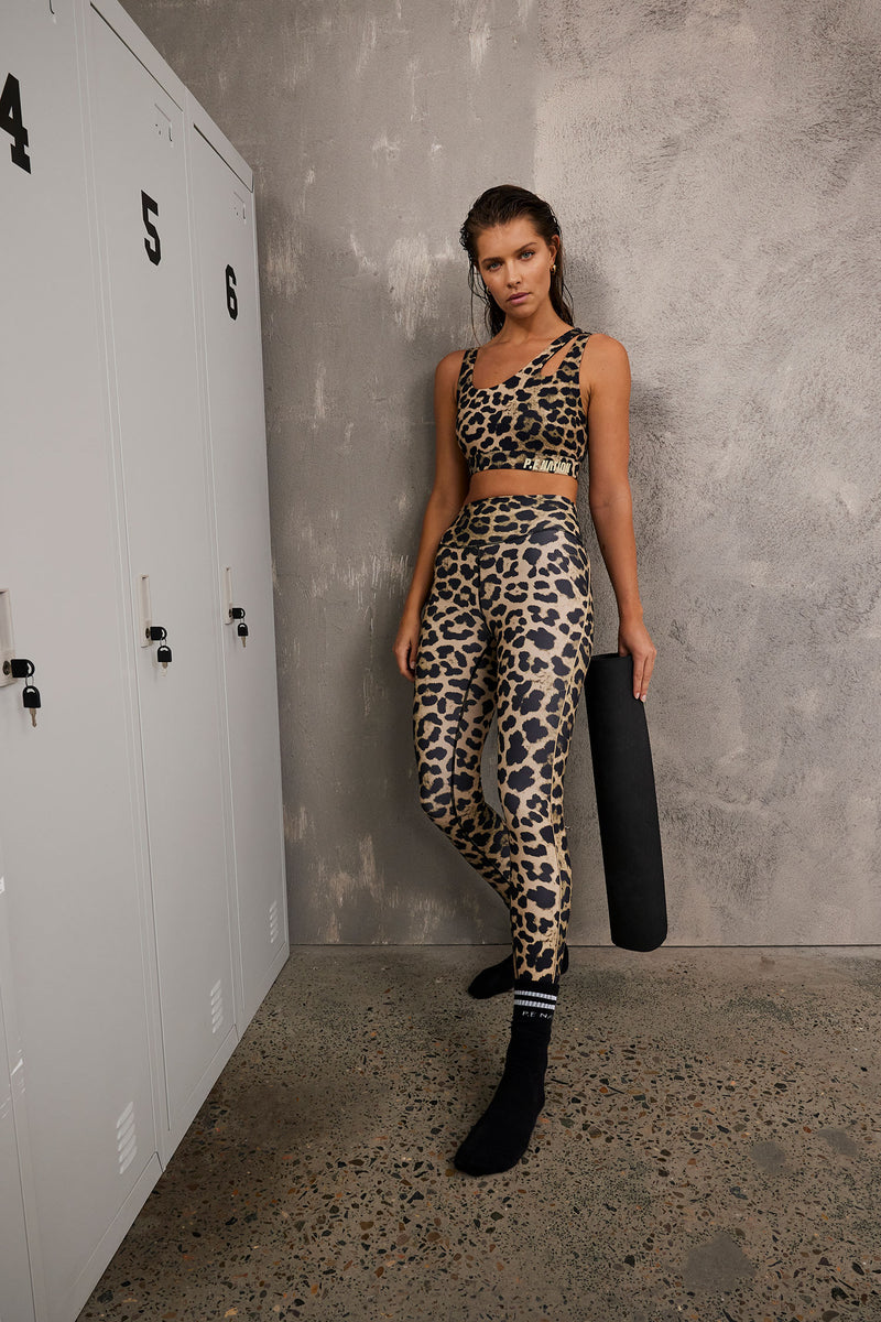 Balance Collection Women's High Rise Legging Leopard Print Animal