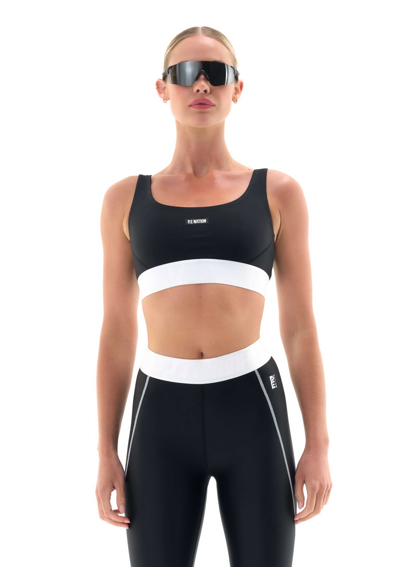 Official P.E Nation New Wave Sports Bra in Black at ShoeGrab