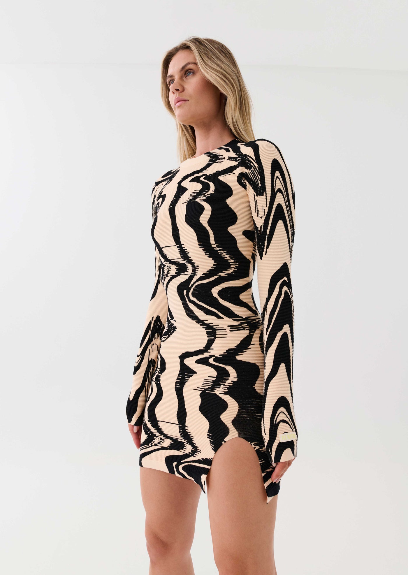 New Wave Dress | Liquify Print | P.E Nation