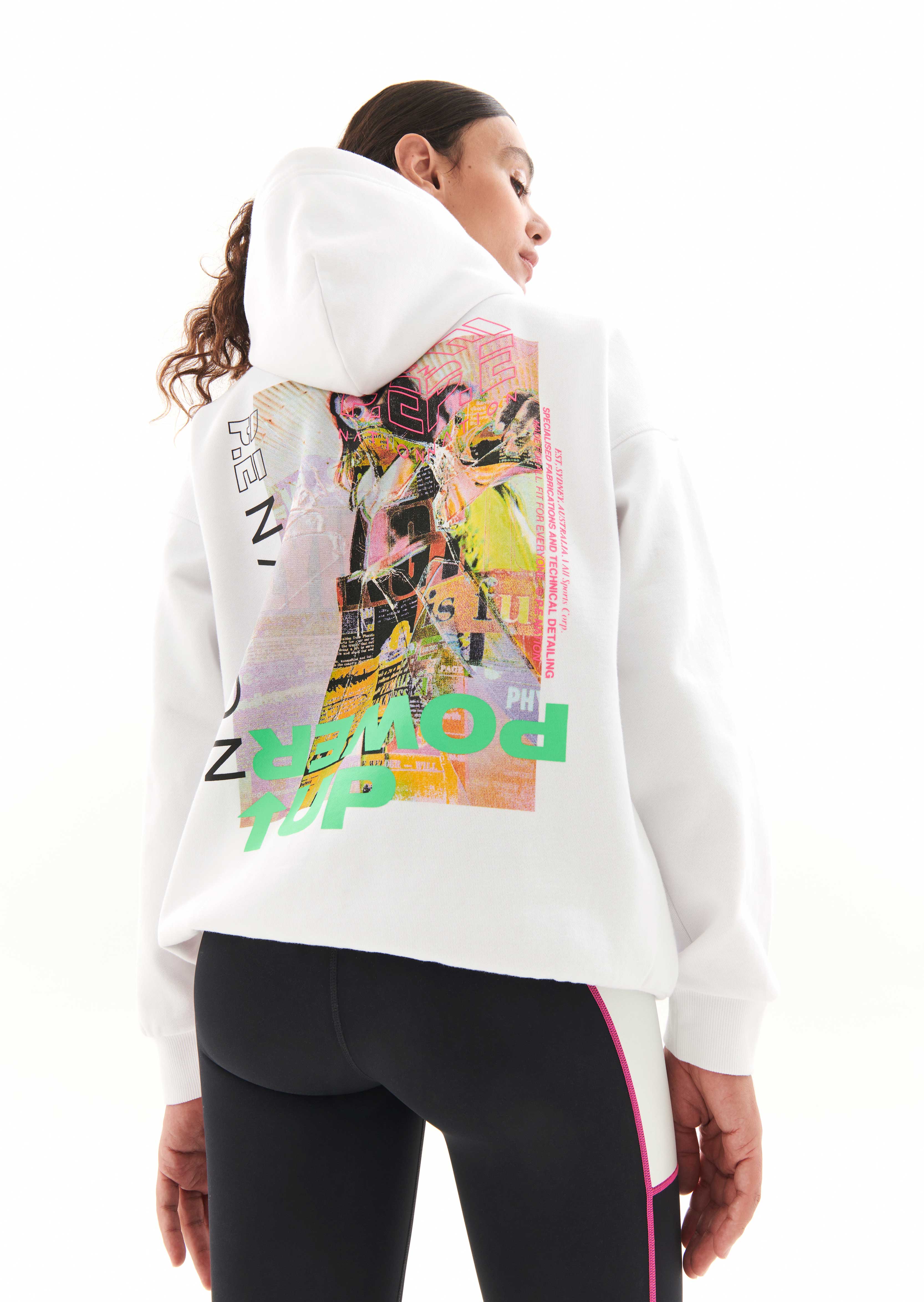 Power Up Hoodie Optic White P.E Nation